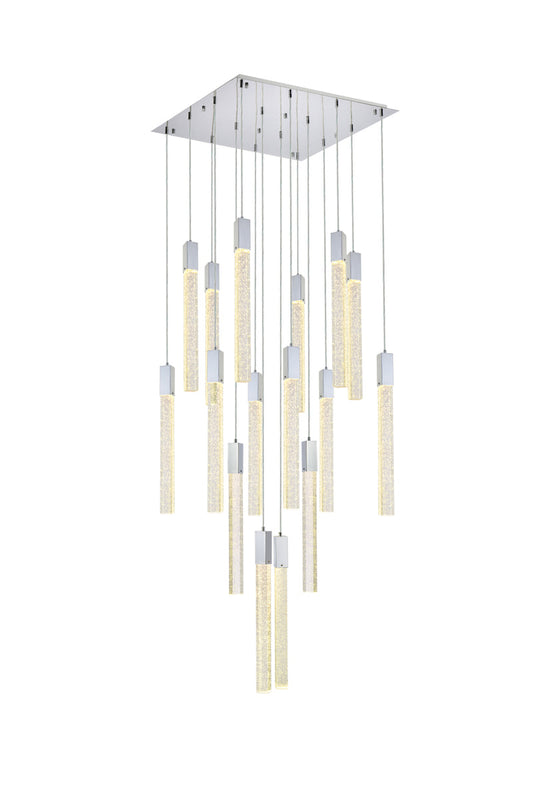 Weston 16 lights pendant in chrome