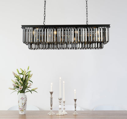 Sydney 12 light Matte Black Chandelier Silver Shade (Grey) Royal Cut Crystal