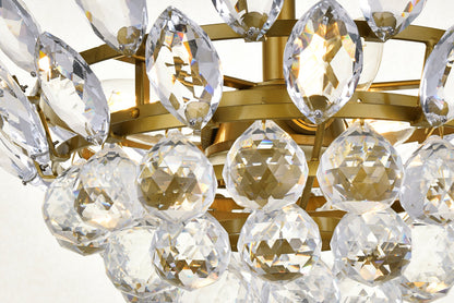 Emilia 14 inch pendant in brass