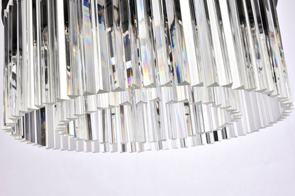 Sydney 8 light Matte Black Chandelier Clear Royal Cut Crystal