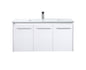 40 inch  Single Bathroom Floating Vanity in White