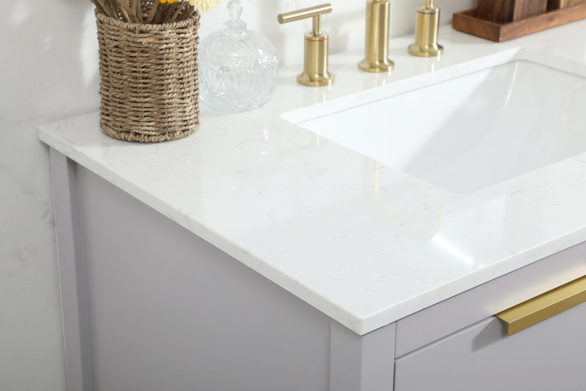 36 inch Single bathroom vanity in grey