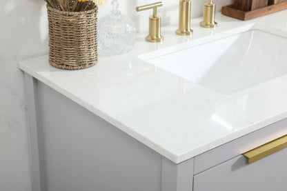 36 inch Single bathroom vanity in grey