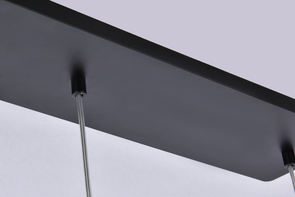 Eren 3 lights Black pendant