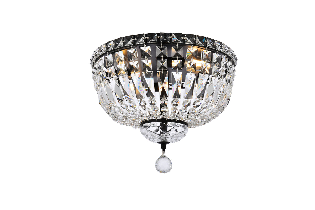 Tranquil 14 inch black flush mount