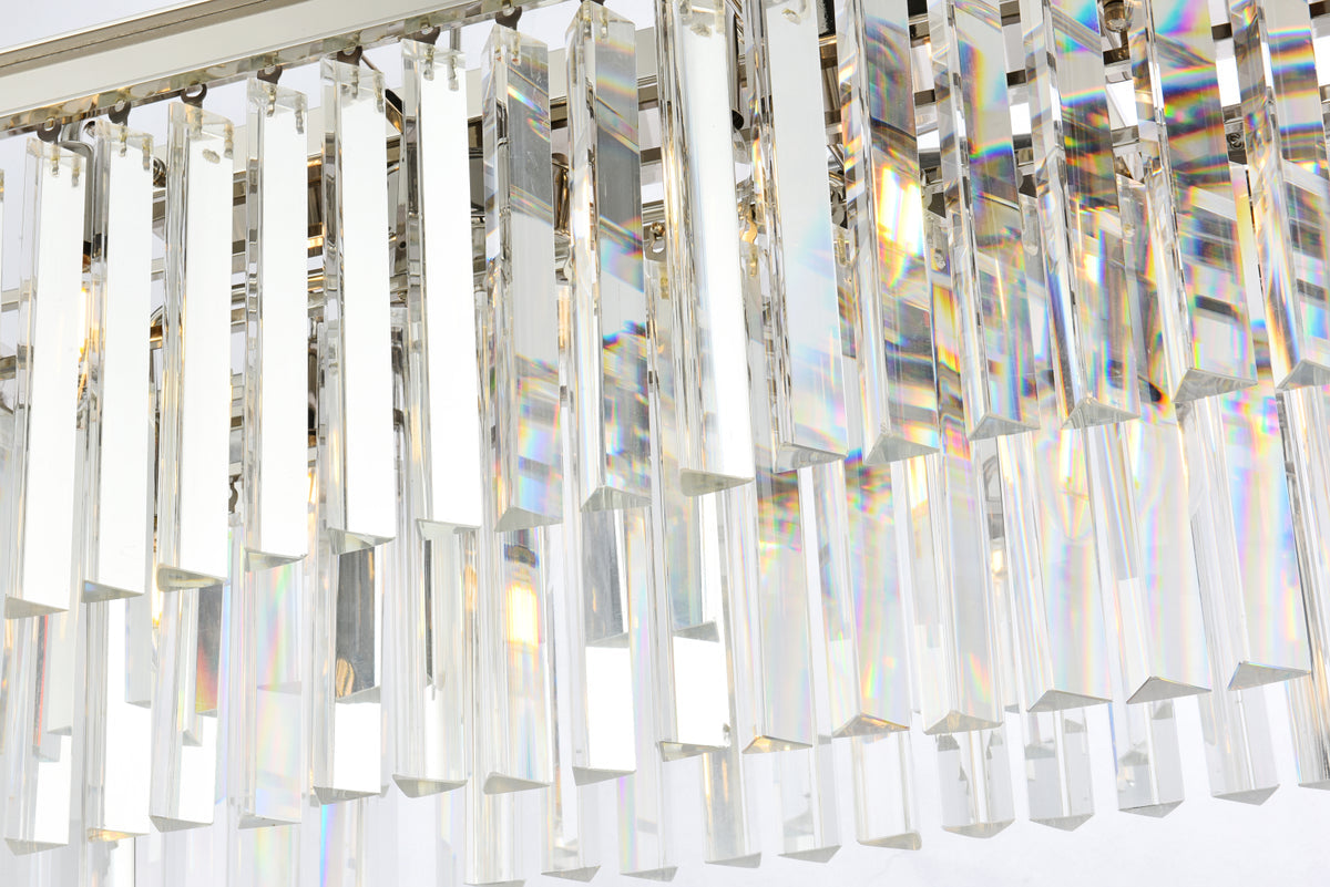 Sydney 12 light polished nickel Chandelier Clear Royal Cut Crystal