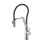 Leonardo Single Handle Pull Down Sprayer Kitchen Faucet in Brushed Nickel