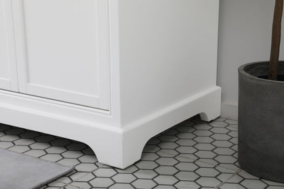 72 inch double bathroom vanity in white