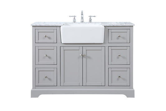 48 inch Single bathroom vanity in grey