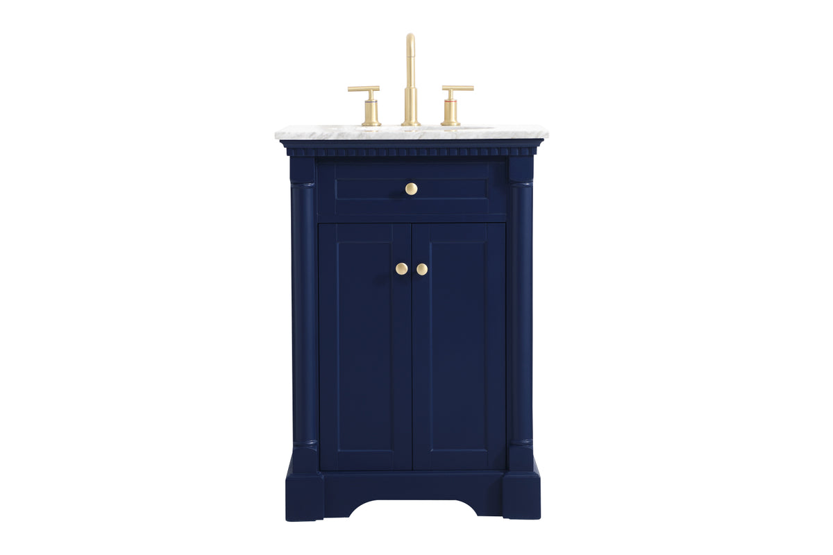 24 inch Single bathroom vanity in  Blue