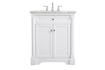 30 inch Single bathroom vanity in  White