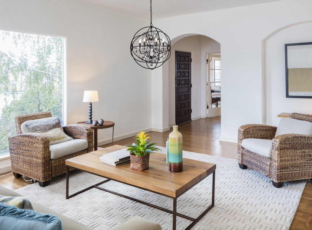 Geneva 6 light Dark Bronze Chandelier Silver Shade (Grey) Royal Cut crystal