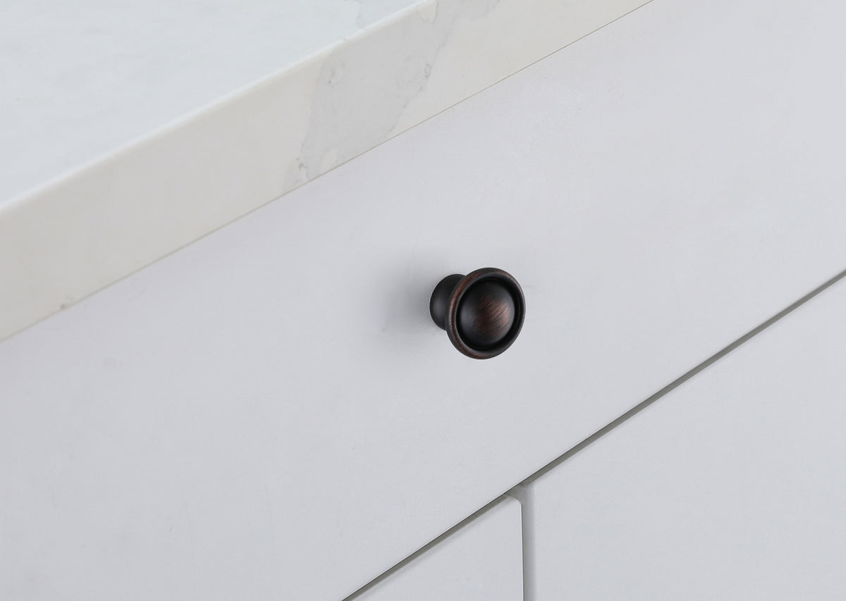 Kadea 1.2" Diameter Oil-rubbed Bronze Mushroom Knob Multipack (Set of 10)