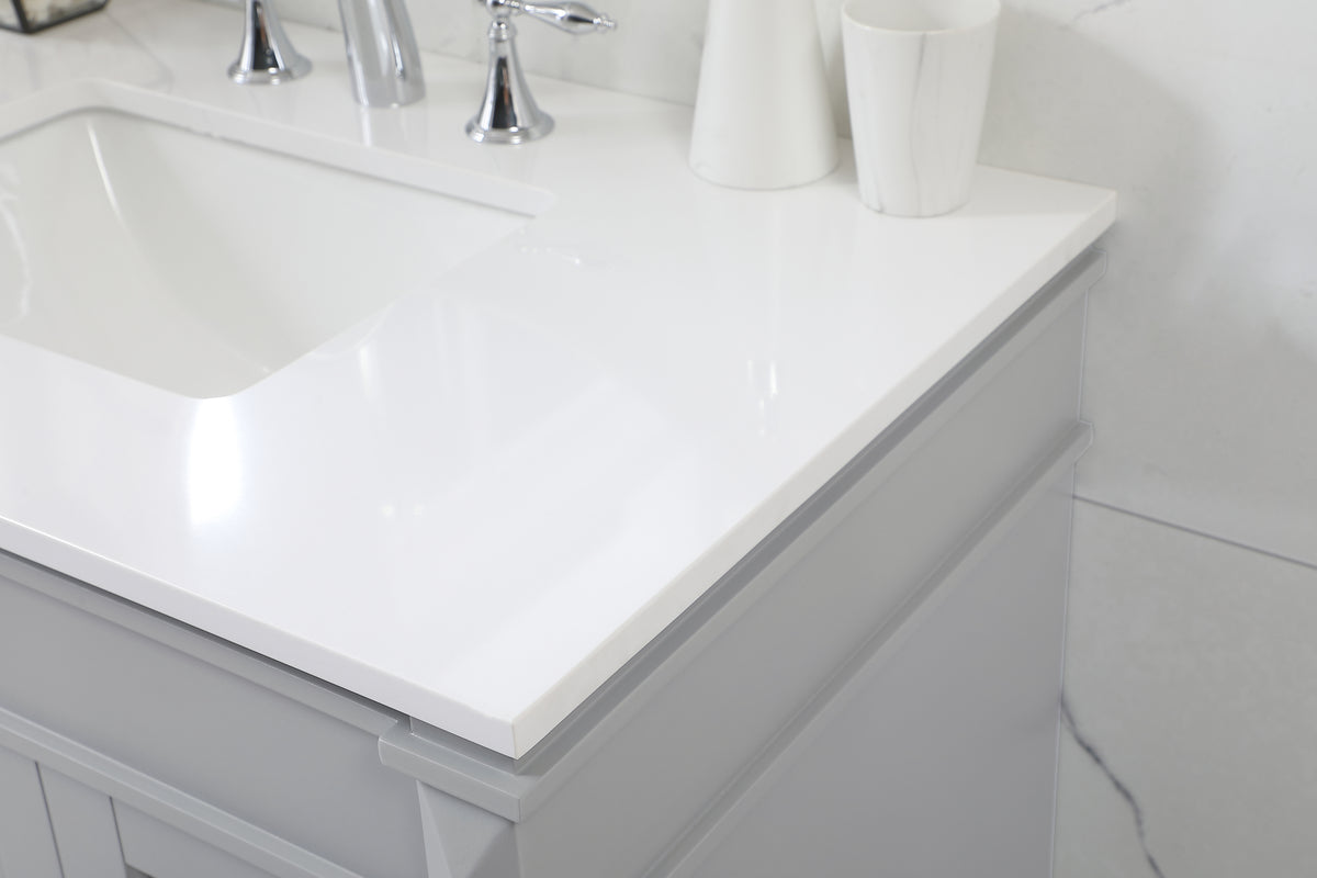 36 inch Single bathroom vanity in grey