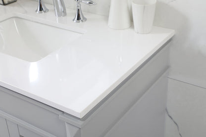 36 inch Single bathroom vanity in grey