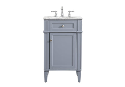 21 inch Single bathroom vanity in grey