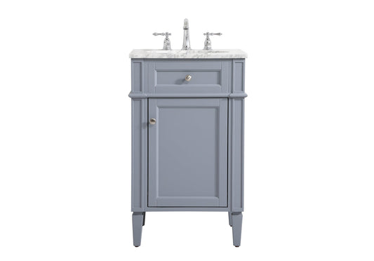 21 inch Single bathroom vanity in grey