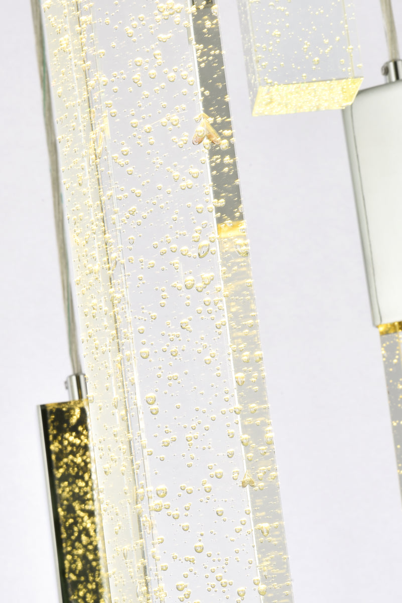 Weston 9 lights pendant in chrome