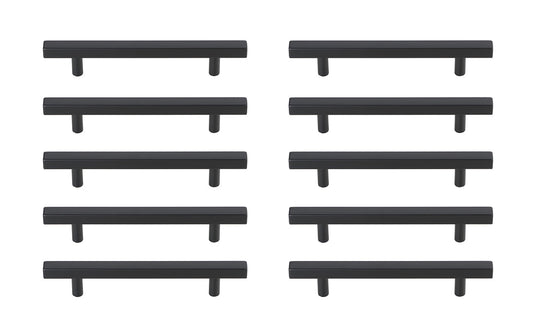 Dior 5" Center to Center Matte Black Bar Pull Multipack (set of 10)