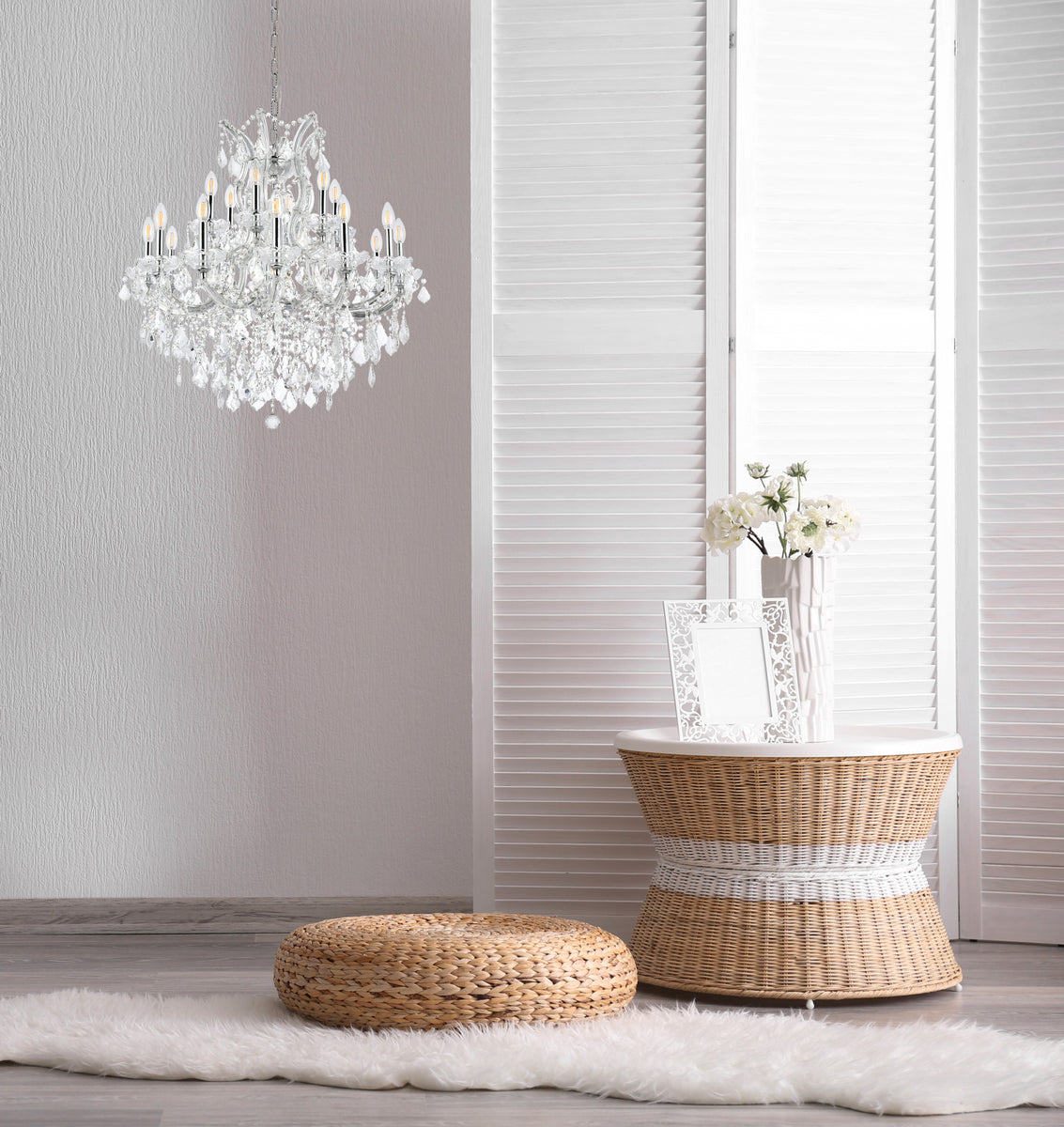 Maria Theresa 19 light Chrome Chandelier Clear Royal Cut Crystal