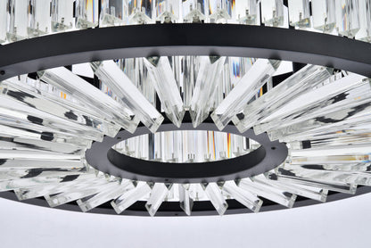 Chelsea 10 light Matte Black Chandelier Clear Royal Cut Crystal