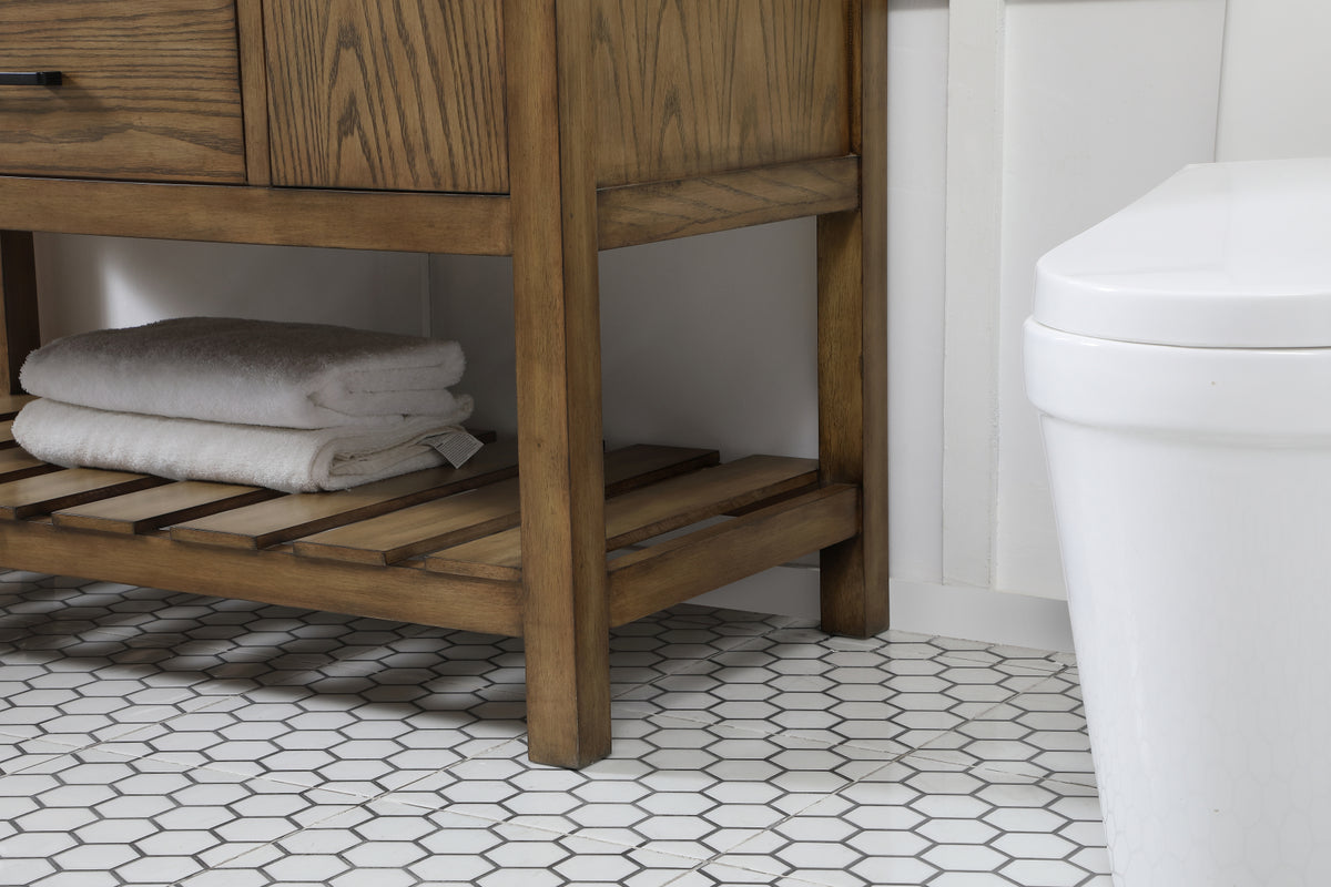48 inch Single bathroom vanity in driftwood