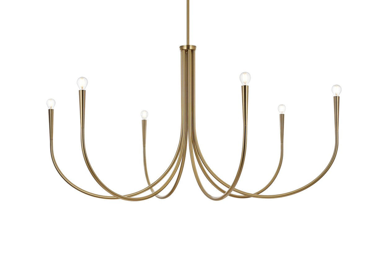 Layne 55 inch chandelier in Gold