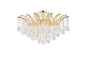 Maria Theresa 8 light Gold Flush Mount Clear Royal Cut Crystal