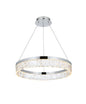 Linden 22 inch Adjustable LED chandelier in Chrome