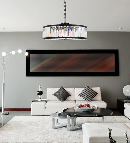 Chelsea 10 light Matte Black Chandelier Clear Royal Cut Crystal