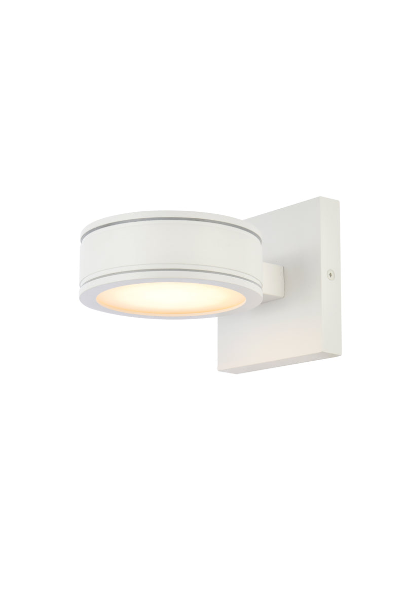 Raine Integrated LED wall sconce in white