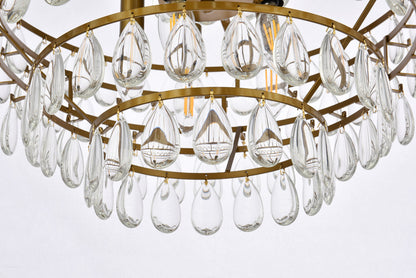 Mila 20 inch pendant in brass