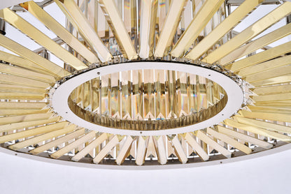 Chelsea 10 light polished nickel Chandelier Golden Teak (Smoky) Royal Cut Crystal