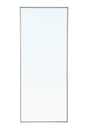 Metal frame Rectangle Mirror 30 inch Silver