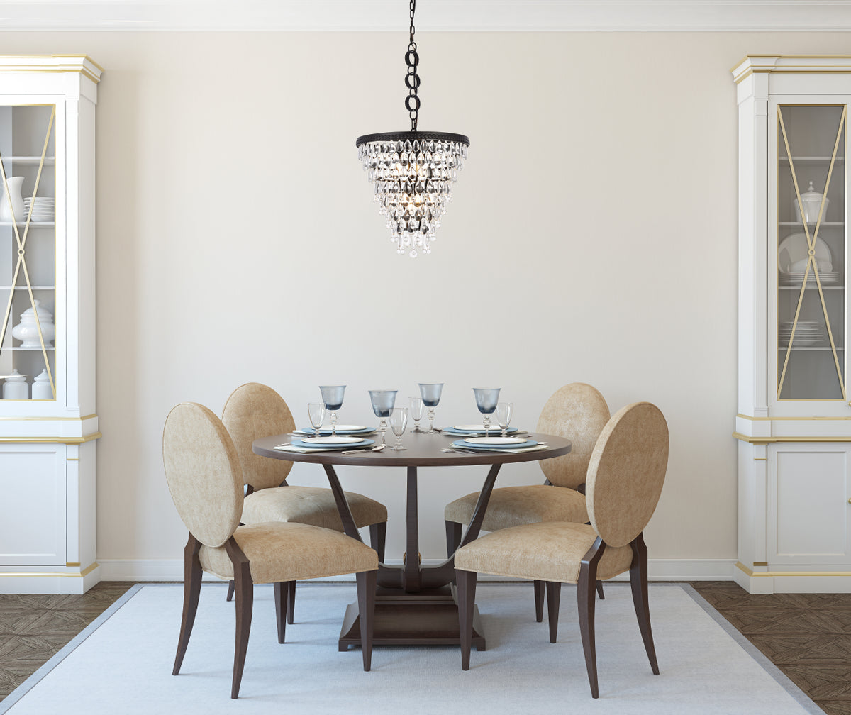 Nordic 5 lights black pendant