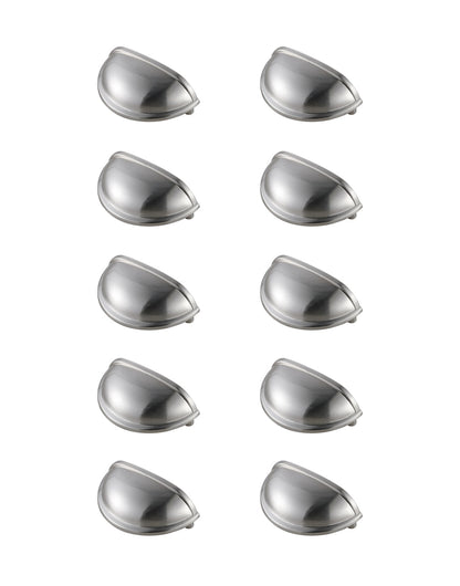 Atticus 3" Center to Center Brushed Nickel Cup Bar Pull Multipack (set of 10)