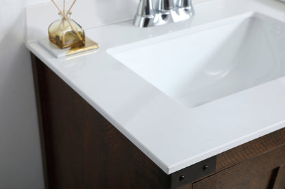 36 inch  Single Bathroom Vanity in Espresso with Backsplash