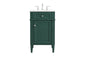 21 inch Single bathroom vanity in green