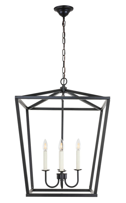 Maddox 4 light Black pendant