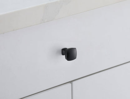 Irvin 1.3" Matte Black Square Knob Multipack (Set of 10)