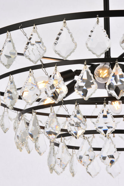 Ella 28 inch pendant in black