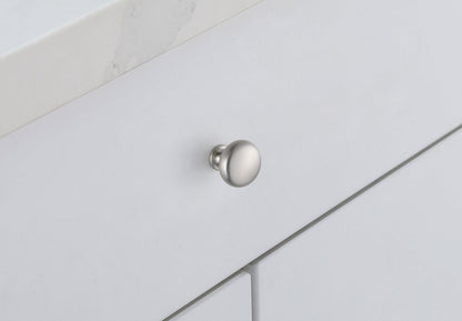 Cadon 1.2" Diameter Brushed Nickel Mushroom Knob Multipack (Set of 10)