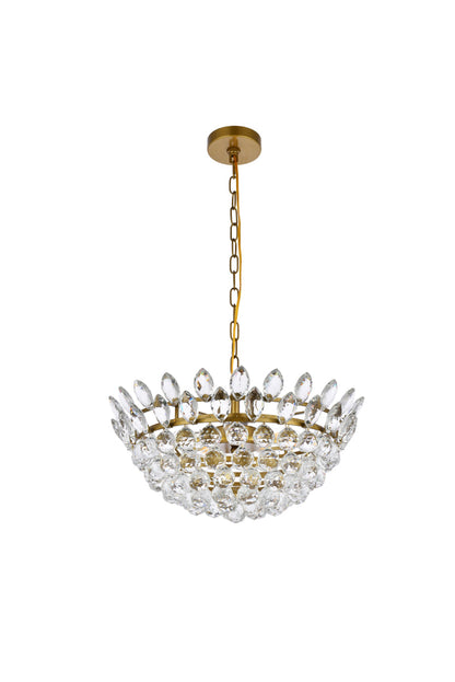 Emilia 20 inch pendant in brass