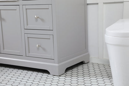 42 inch Single bathroom vanity in grey