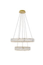 Monroe Integrated LED chip light gold Chandelier Clear Royal Cut Crystal