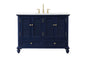 48 inch Single bathroom vanity in blue