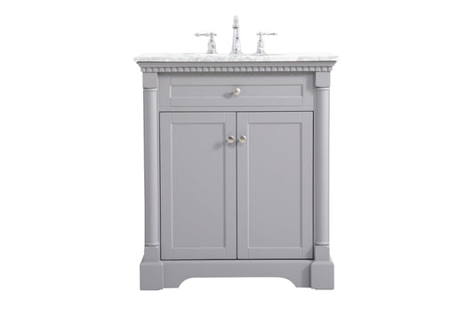 30 inch Single bathroom vanity in  Grey