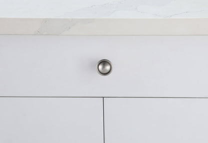 Kadea 1.2" Diameter Brushed Nickel Mushroom Knob Multipack (Set of 10)