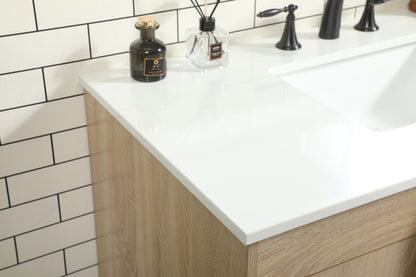 42 inch Single bathroom vanity in mango wood