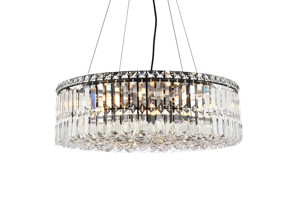 Maxime 24 inch black chandelier